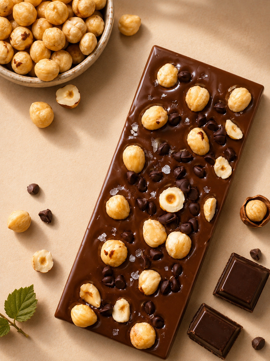 CRUNCHY HAZELNUT CHOCOLATE BAR