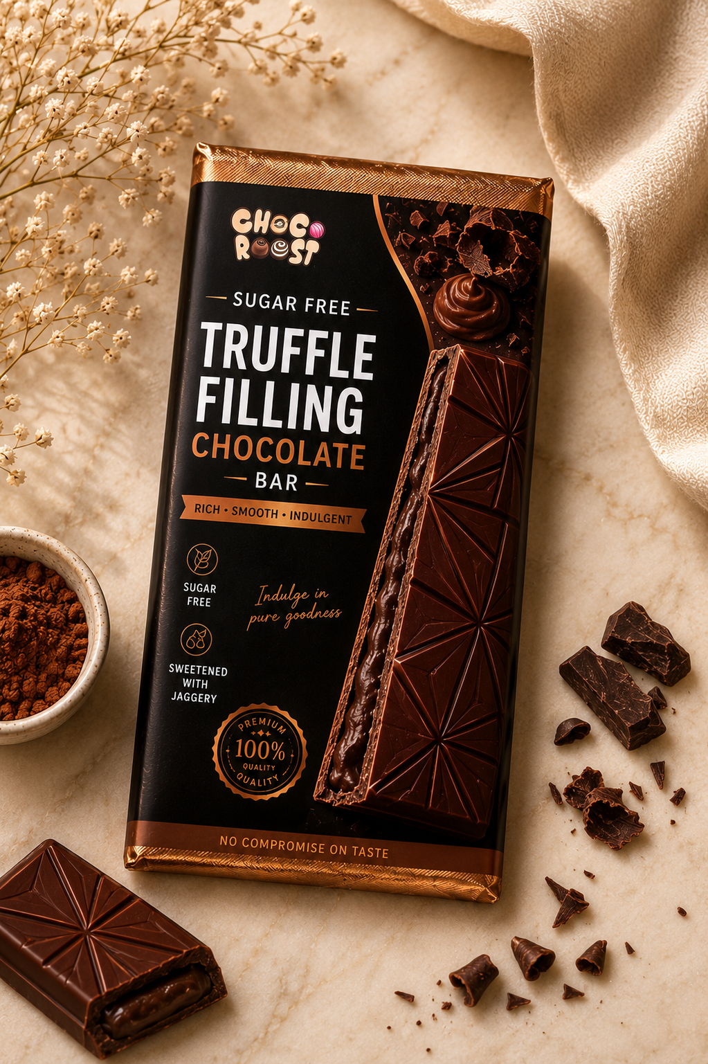 TRUFFLE FILLED CHOCOLATE BAR