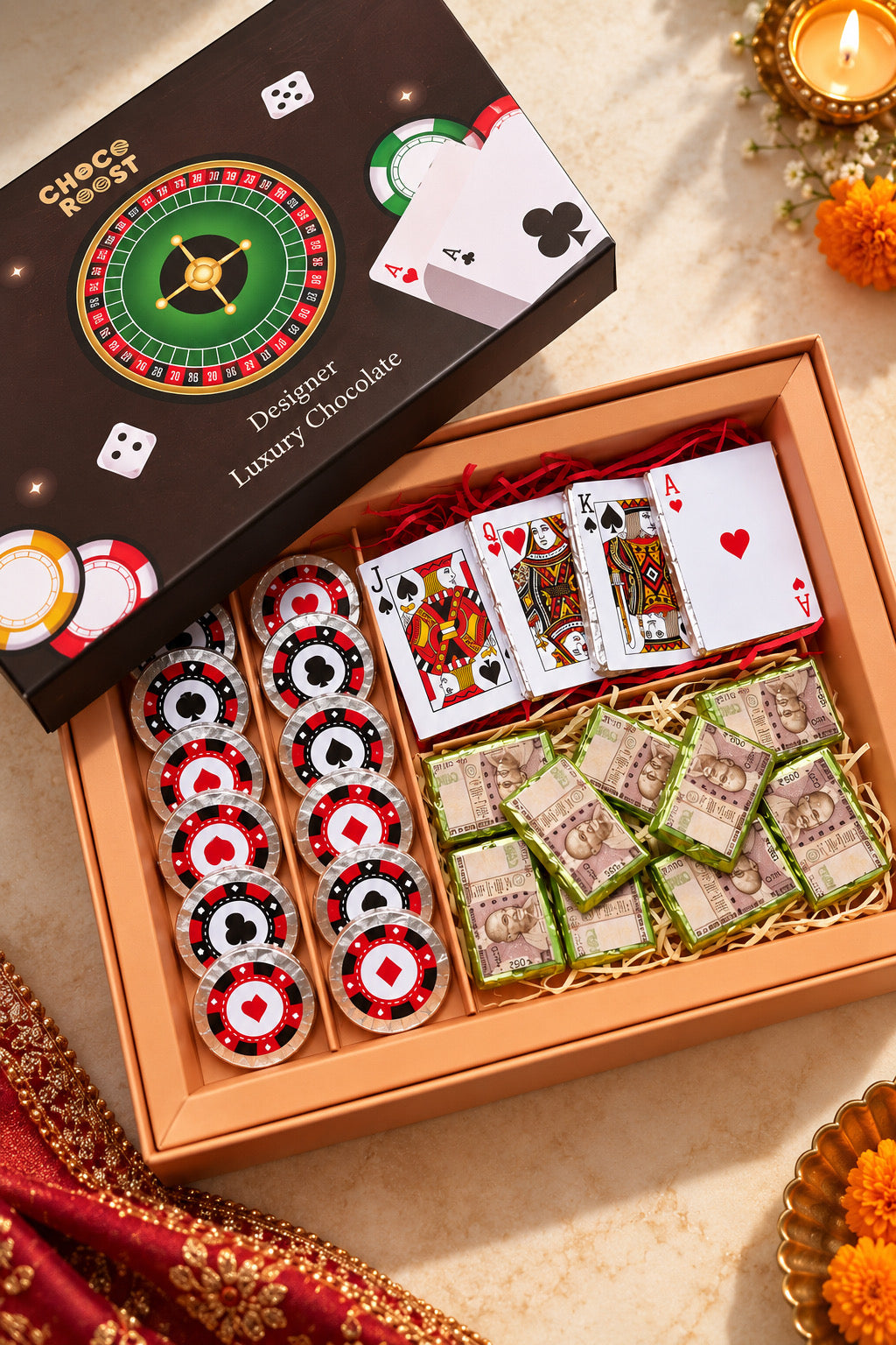 DIWALI CARDS PARTY GIFT BOX