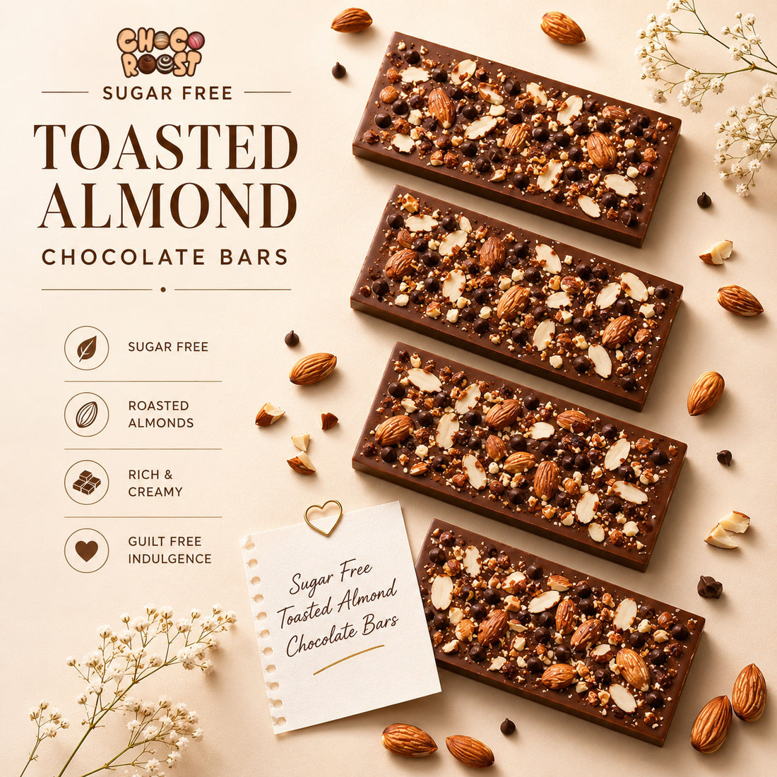 TOASTED ALMOND CHOCOLATE BAR