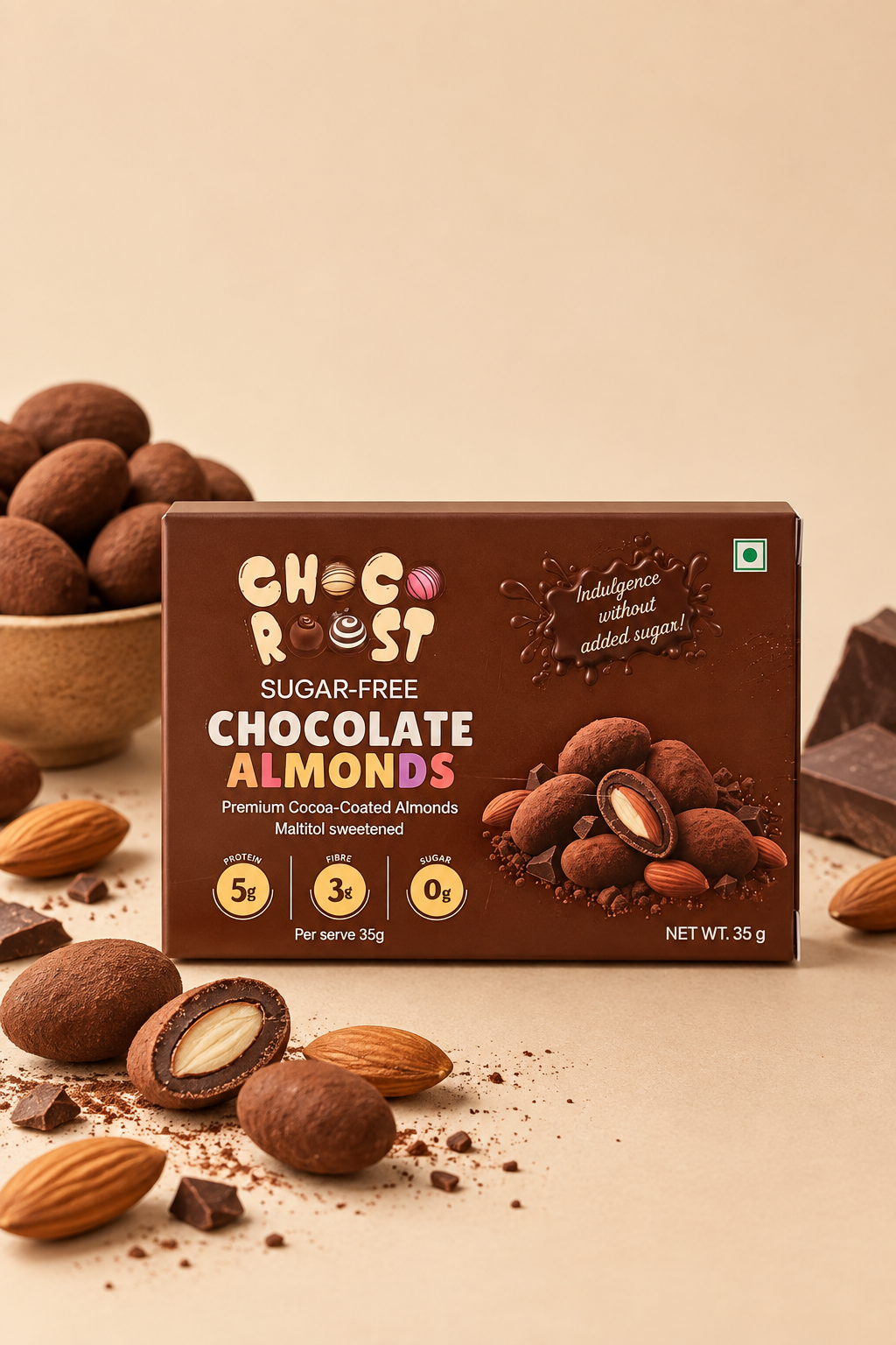 Sugar-Free Chocolate Almond Dragees