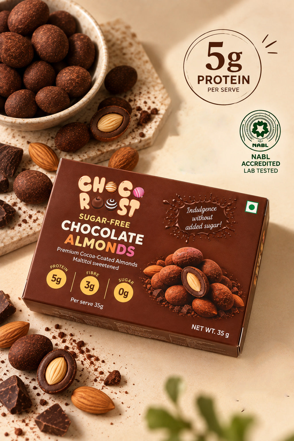 Sugar-Free Chocolate Almond Dragees
