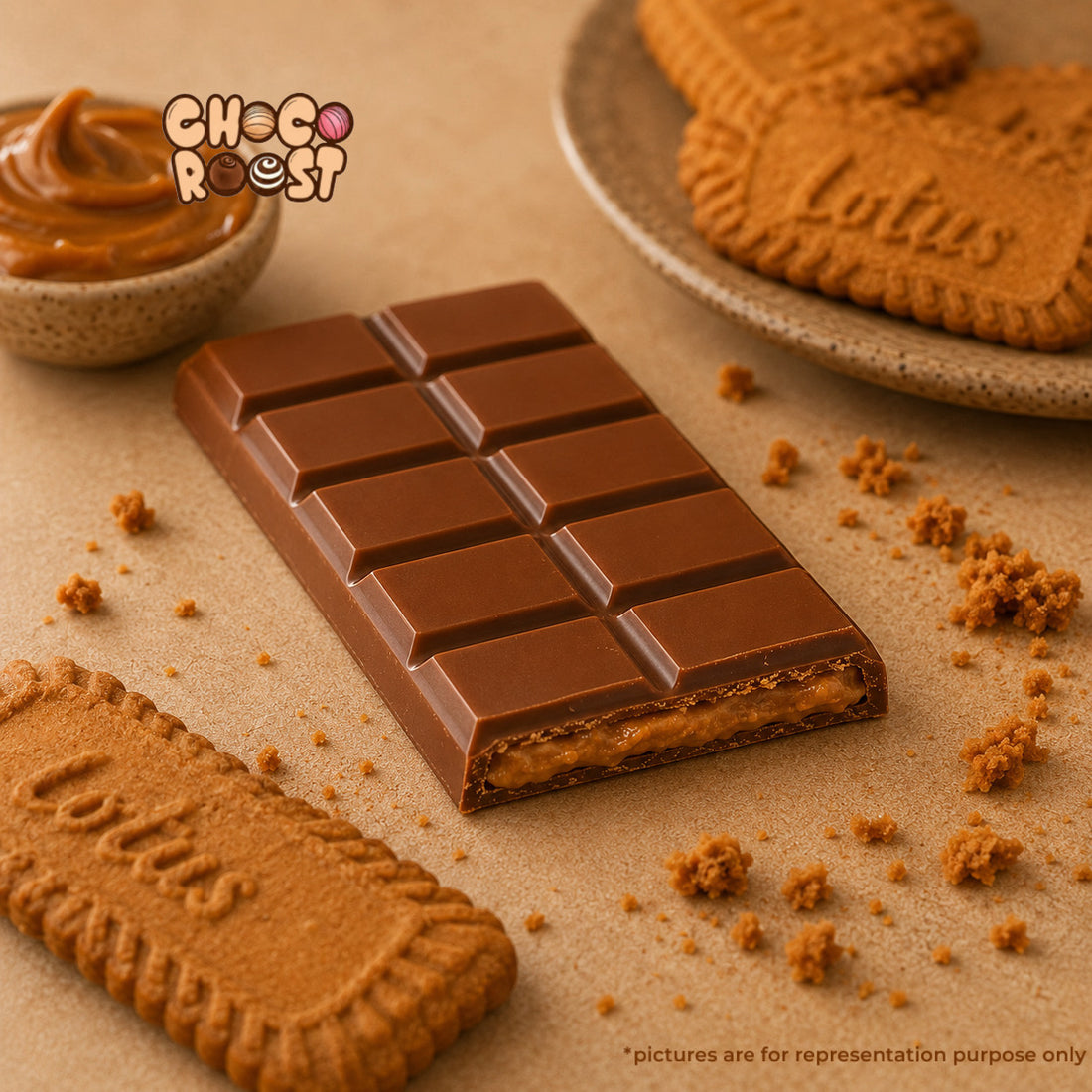 LOTUS BISCOFF FILLED CHOCOLATE BAR