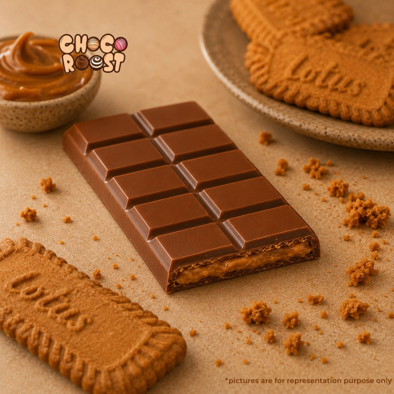 LOTUS BISCOFF FILLED CHOCOLATE BAR